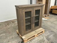 Eiken dressoir of opzetkast 121x124,5x35,5cm - afbeelding 3 van  6