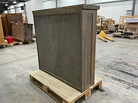 Eiken dressoir of opzetkast 121x124,5x35,5cm - afbeelding 4 van  6