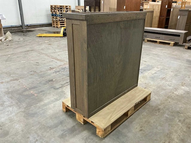 Eiken dressoir of opzetkast 121x124,5x35,5cm - afbeelding 5 van  6