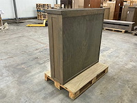 Eiken dressoir of opzetkast 121x124,5x35,5cm - afbeelding 5 van  6