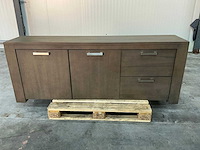 Eiken dressoirkast 78x205x43,5cm - afbeelding 2 van  7