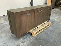 Eiken dressoirkast 78x205x43,5cm - afbeelding 3 van  7