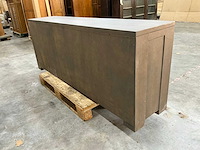 Eiken dressoirkast 78x205x43,5cm - afbeelding 4 van  7