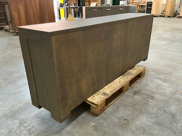 Eiken dressoirkast 78x205x43,5cm - afbeelding 5 van  7