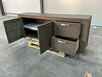 Eiken dressoirkast 78x205x43,5cm - afbeelding 7 van  7