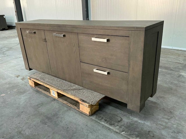 Eiken dressoirkast 78x205x44cm - afbeelding 1 van  7