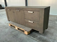 Eiken dressoirkast 78x205x44cm