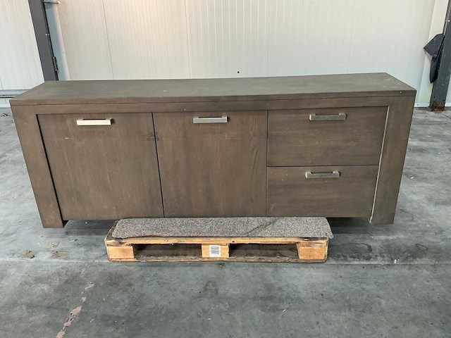Eiken dressoirkast 78x205x44cm - afbeelding 2 van  7