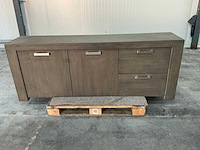 Eiken dressoirkast 78x205x44cm - afbeelding 2 van  7