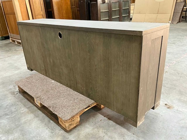 Eiken dressoirkast 78x205x44cm - afbeelding 4 van  7