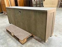 Eiken dressoirkast 78x205x44cm - afbeelding 4 van  7