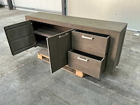 Eiken dressoirkast 78x205x44cm - afbeelding 7 van  7