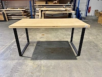 Eiken eetkamertafel 160 cm - afbeelding 3 van  5