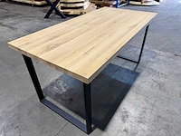 Eiken eetkamertafel 160 cm - afbeelding 4 van  5