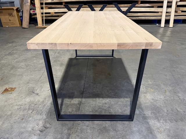 Eiken eetkamertafel 160 cm - afbeelding 5 van  5