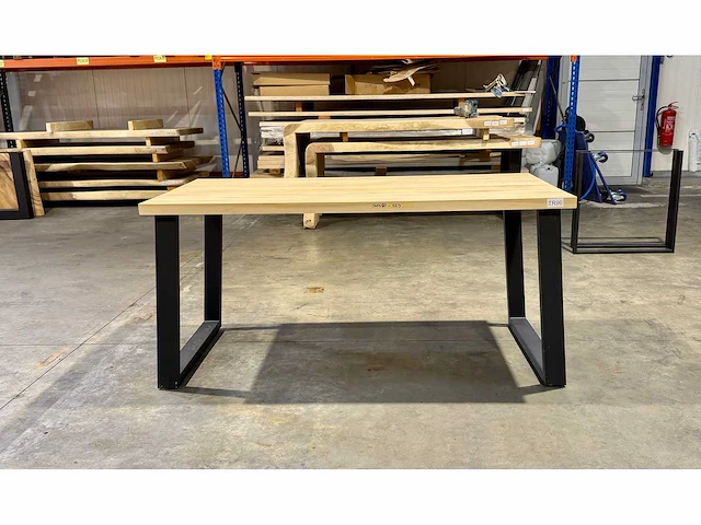 Eiken eetkamertafel 160 cm - afbeelding 3 van  4