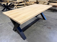 Eiken eetkamertafel 180 cm - afbeelding 1 van  3