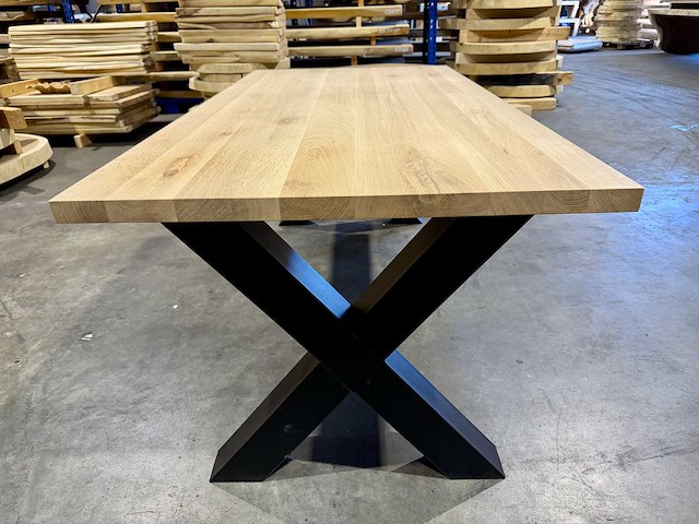 Eiken eetkamertafel 180 cm - afbeelding 3 van  3