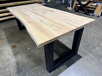 Eiken eetkamertafel 220 cm - afbeelding 3 van  4