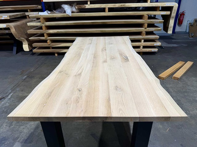 Eiken eetkamertafel 220 cm - afbeelding 4 van  4