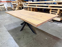 Eiken eetkamertafel 220 cm - afbeelding 2 van  5