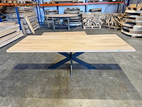 Eiken eetkamertafel 240 cm - afbeelding 4 van  4