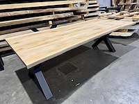Eiken eetkamertafel 240 cm - afbeelding 2 van  4