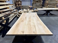 Eiken eetkamertafel 240 cm - afbeelding 3 van  4