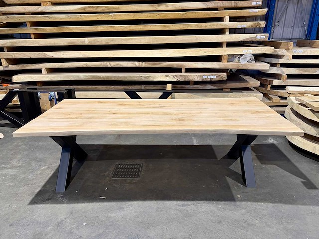 Eiken eetkamertafel 240 cm - afbeelding 4 van  4