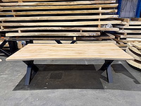 Eiken eetkamertafel 240 cm - afbeelding 4 van  4