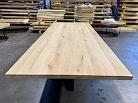 Eiken eetkamertafel 240 cm - afbeelding 3 van  4
