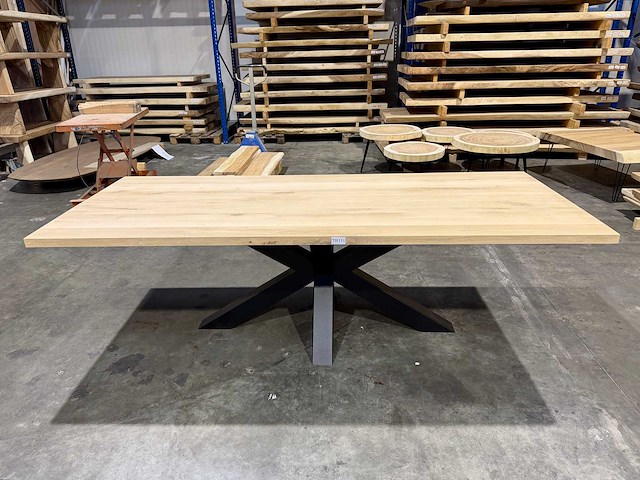 Eiken eetkamertafel 240 cm - afbeelding 4 van  4