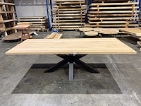 Eiken eetkamertafel 240 cm - afbeelding 4 van  4
