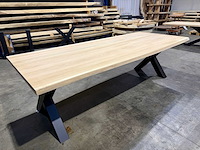 Eiken eetkamertafel 260 cm - afbeelding 1 van  4
