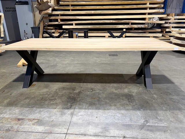 Eiken eetkamertafel 260 cm - afbeelding 2 van  4
