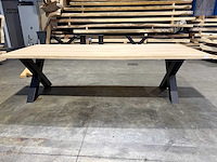 Eiken eetkamertafel 260 cm - afbeelding 2 van  4