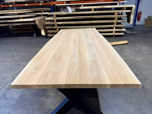 Eiken eetkamertafel 260 cm - afbeelding 3 van  4