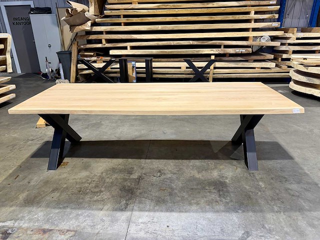 Eiken eetkamertafel 260 cm - afbeelding 4 van  4
