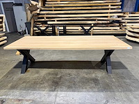 Eiken eetkamertafel 260 cm - afbeelding 4 van  4