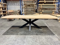 Eiken eetkamertafel 260 cm - afbeelding 1 van  4