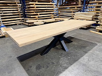 Eiken eetkamertafel 260 cm - afbeelding 2 van  4