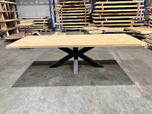 Eiken eetkamertafel 260 cm - afbeelding 4 van  4