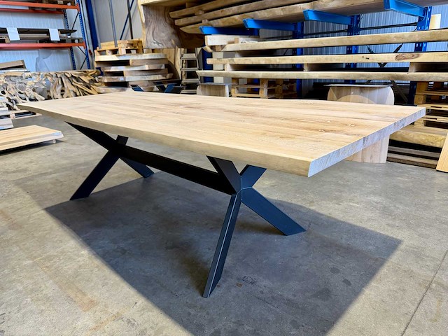Eiken eetkamertafel 260 cm - afbeelding 2 van  5