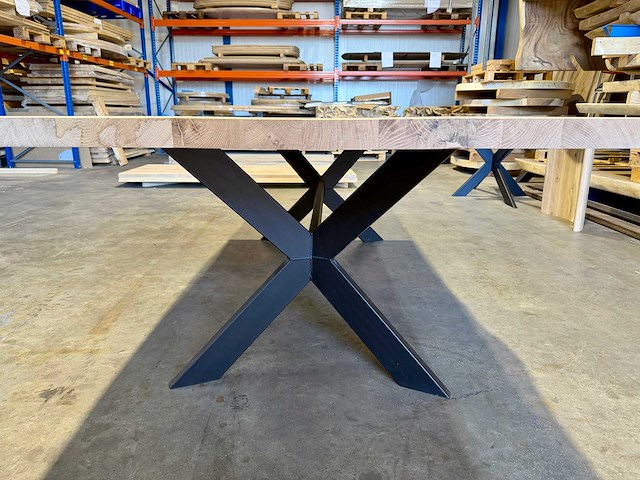 Eiken eetkamertafel 260 cm - afbeelding 4 van  5