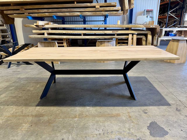 Eiken eetkamertafel 260 cm - afbeelding 5 van  5