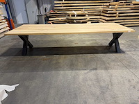 Eiken eetkamertafel 320cm. - afbeelding 2 van  4