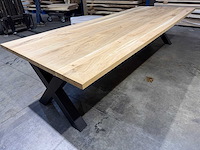 Eiken eetkamertafel 320cm. - afbeelding 3 van  4