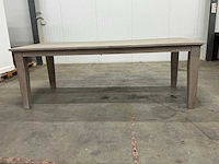 Eiken eettafel 100,5x220,5x78,5cm - afbeelding 6 van  6