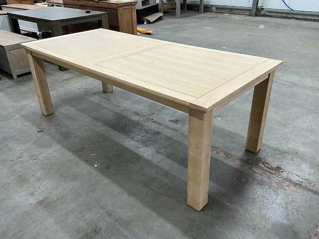 Eiken eettafel 100,5x221x78cm - afbeelding 2 van  2