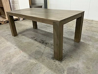 Eiken eettafel 100x190x78cm - afbeelding 1 van  6